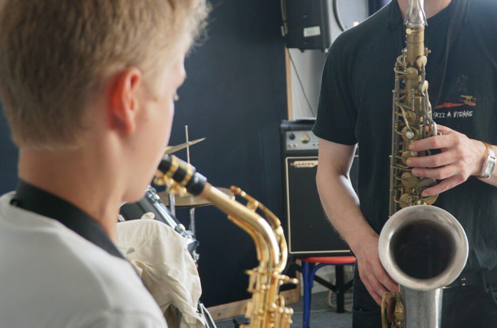 Parcours découverte des instruments à vent : saxonette, flûte traversière, saxophone